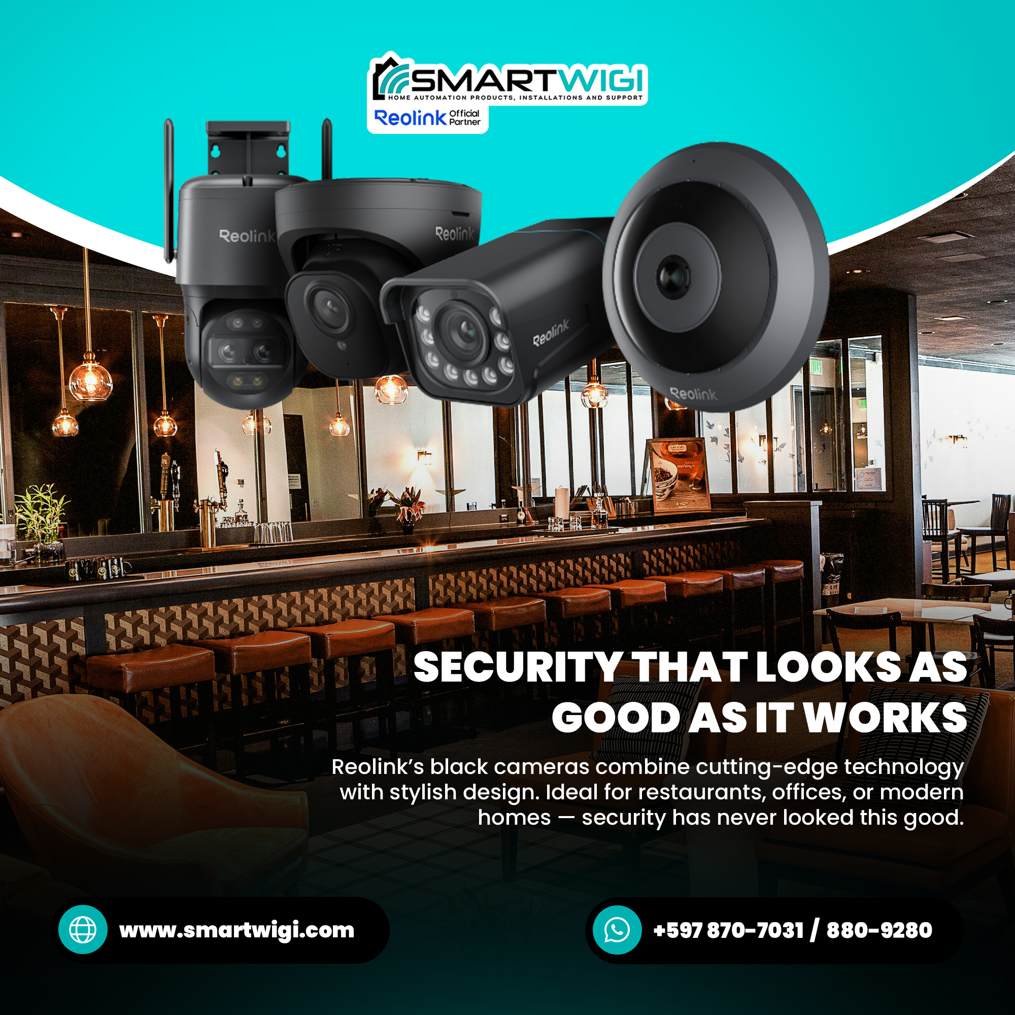 Smartwigi N.V. - Reolink cameras ad design