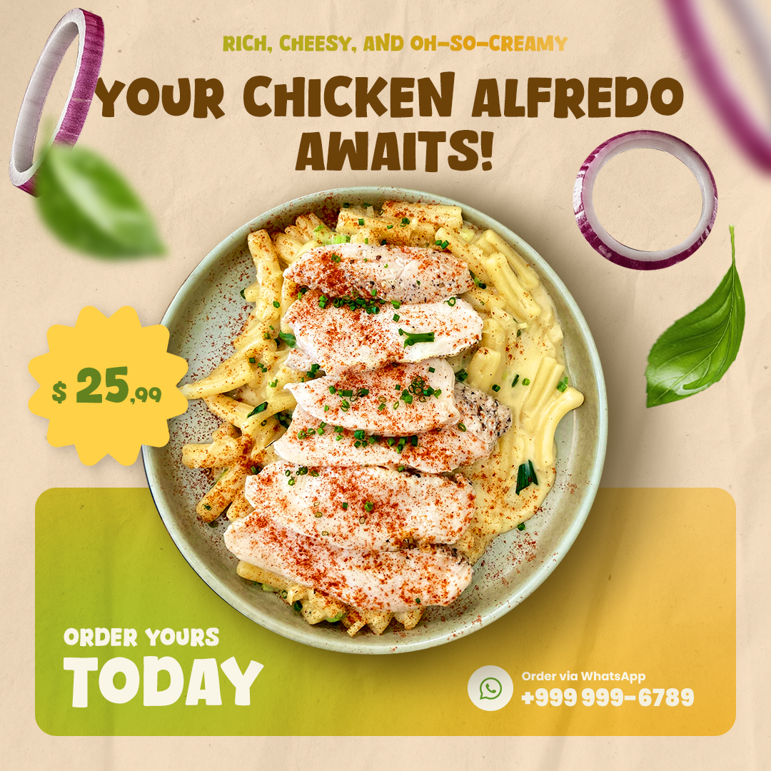 Chicken alfredo pasta post